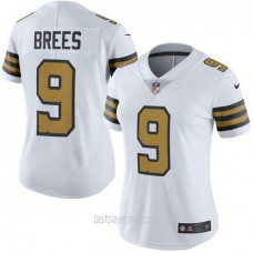 Drew Brees New Orleans Saints Womens Authentic Color Rush White Jersey Bestplayer